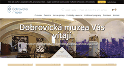 Desktop Screenshot of dobrovickamuzea.cz
