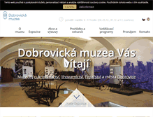 Tablet Screenshot of dobrovickamuzea.cz